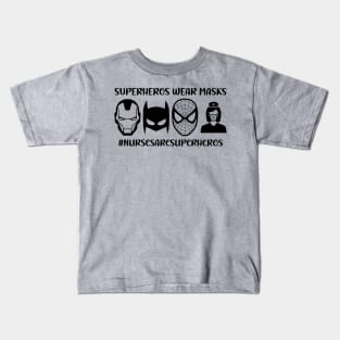 Superheros Wear Masks Kids T-Shirt